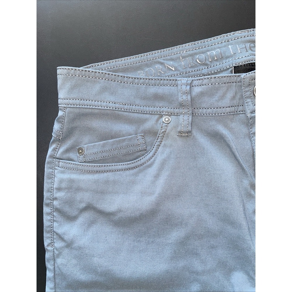 Prana Brion Pants Mens 34x28 Slate Blue Slim Fit Stretch 5-Pocket Hiking Outdoor - Picture 5 of 12